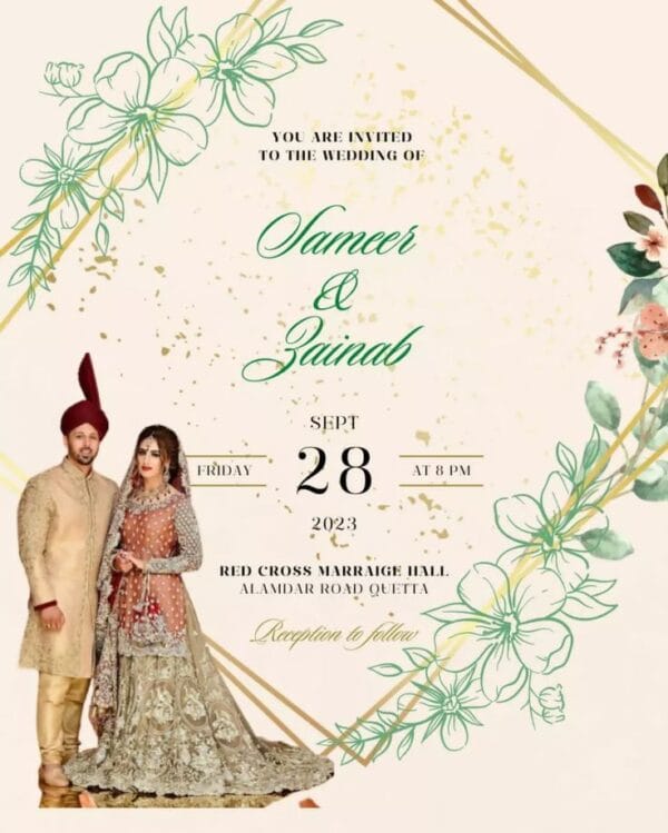 Wedding Invitation card design
